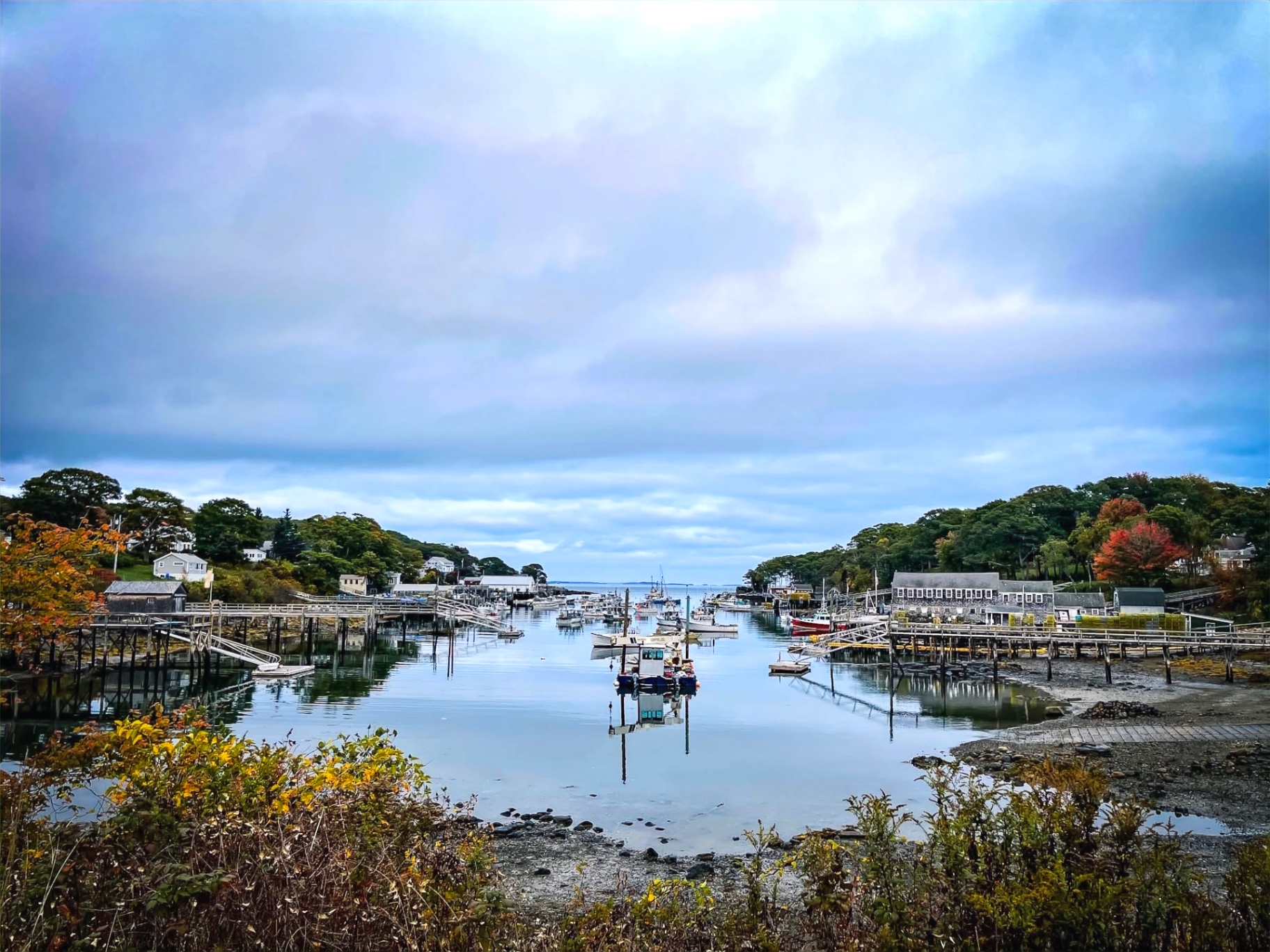 Wide view of the working waterfront